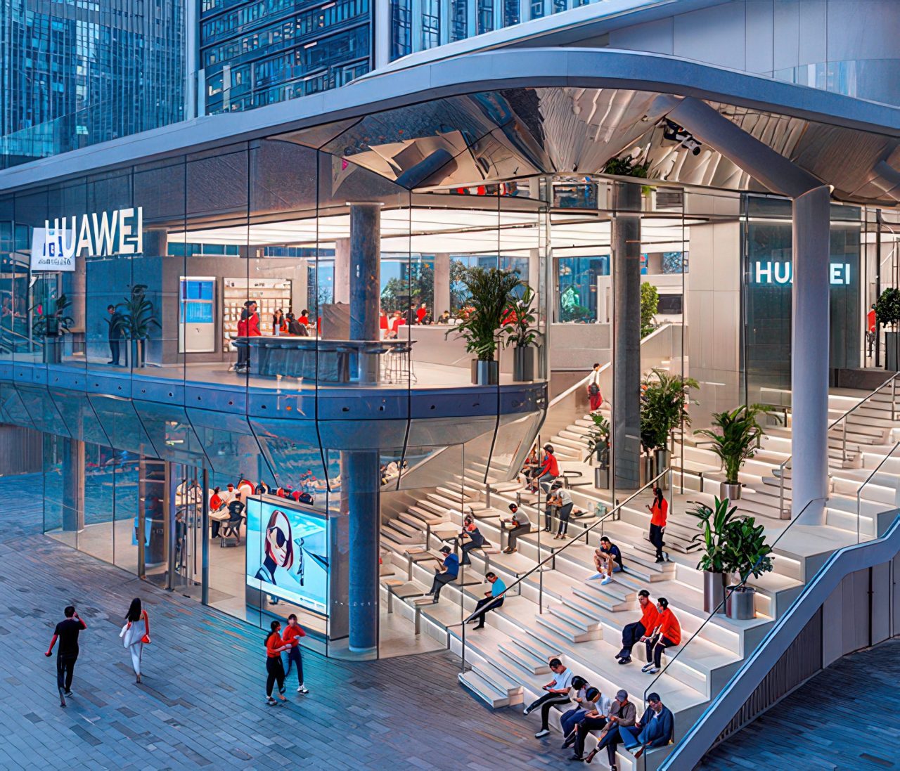 Huawei flagship store, Shenzhen, Chine