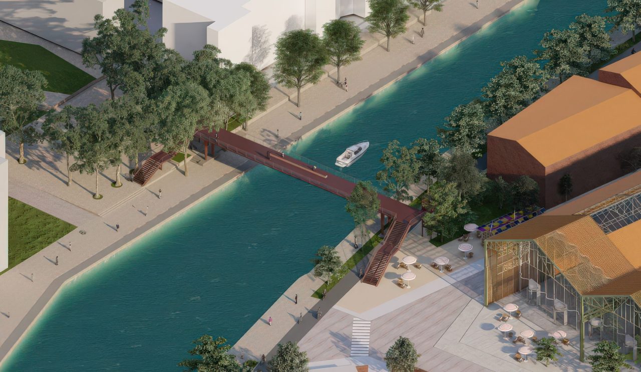 PASSERELLE DU CANAL DE L’OURCQ, Pantin